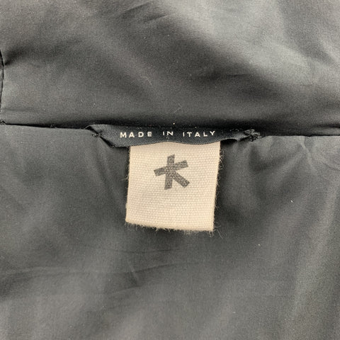 ADAM KIMMEL Size M Black Cotton Zip & Snaps Hooded Jacket