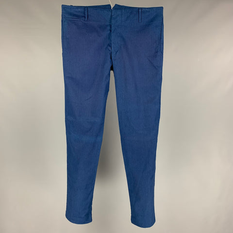 18 WAITS Size 34 Navy Cotton Button Fly Casual Pants