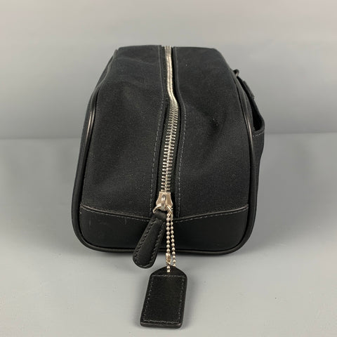 Trousse de toilette en toile noire taille unique COACH