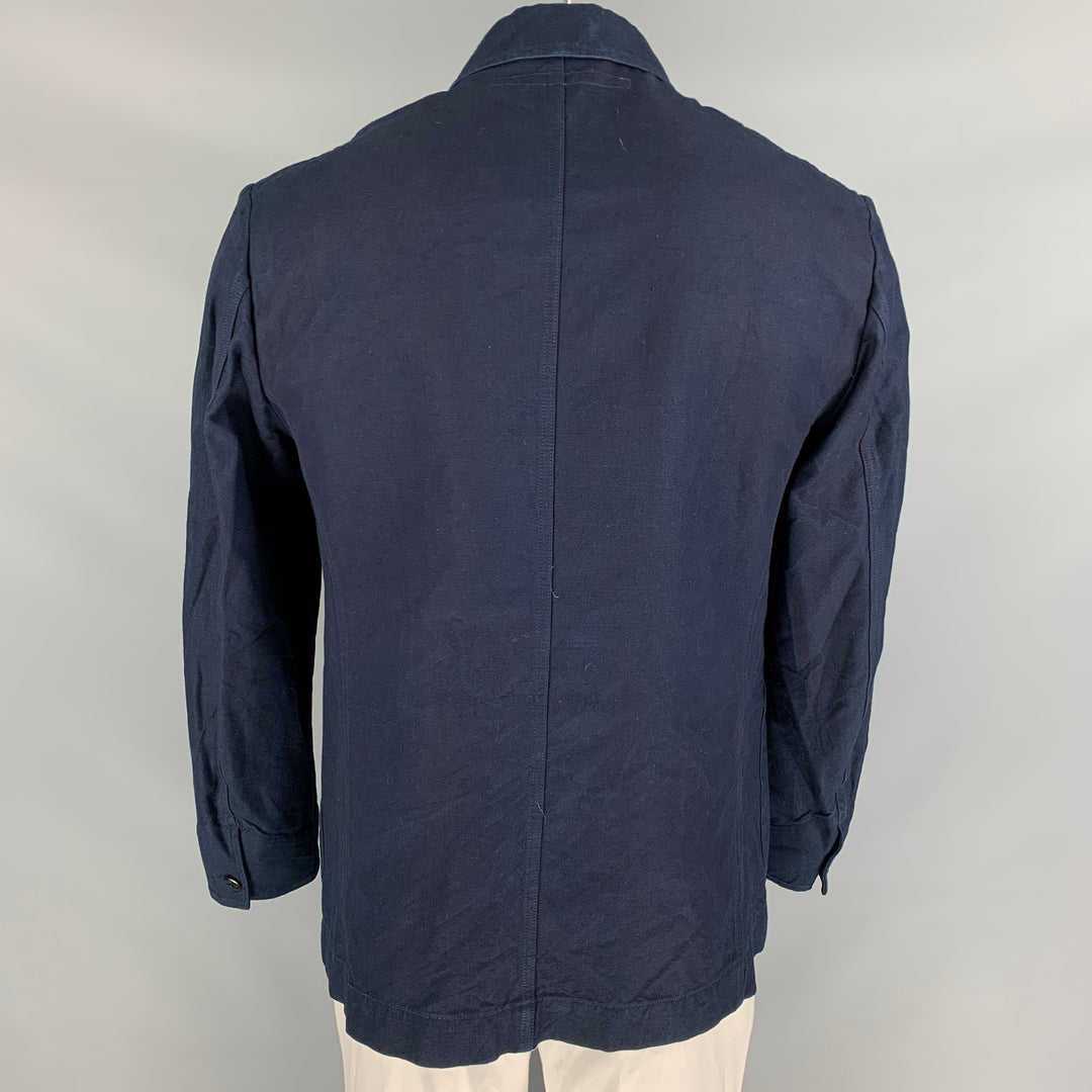 45rpm Size L Indigo Cotton Double Breasted Jacket