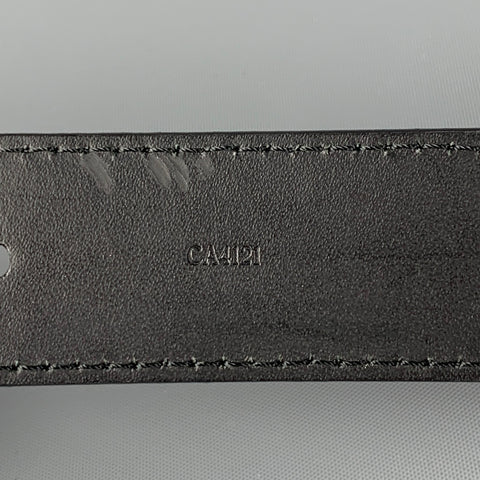 LOUIS VUITTON Size 40 Black Leather Belt