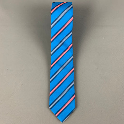 MARC JACOBS Blue Orange Diagonal Stripe Tie