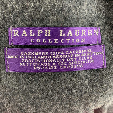 RALPH LAUREN Grey Heather Cashmere Shawl