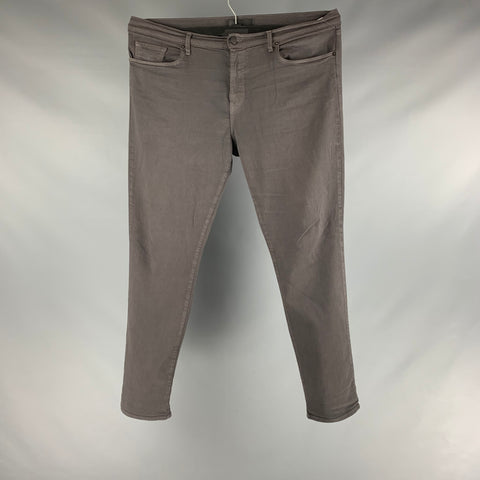 J BRAND Jean en mélange de viscose marron taille 40