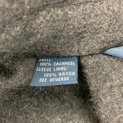 POLO by RALPH LAUREN Size M Dark Gray Cashmere Epaulettes Belted Jacket