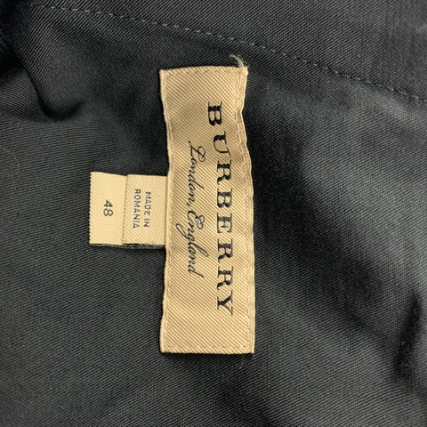 BURBERRY BLACK LABEL Size 32 Green Black Navy Blackwatch Plaid Dress Pants