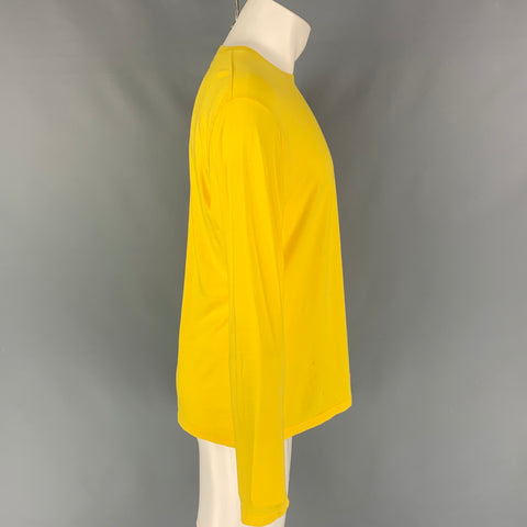 MARC JACOBS Stinky Rat Size L Yellow Cotton Long Sleeve T-shirt