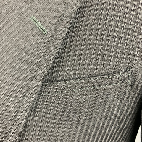 GUCCI Size 38 Regular Black Textured Wool Notch Lapel Sport Coat