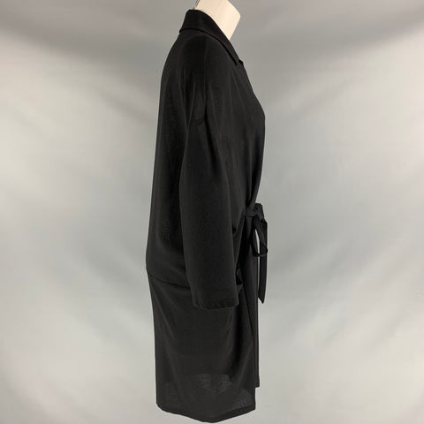 CHRISTIAN WIJNANTS Size S Black Virgin Wool Solid Dress