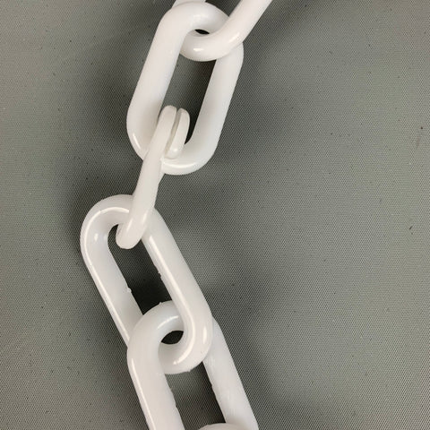White Chain Link Acetate Punk Necklace
