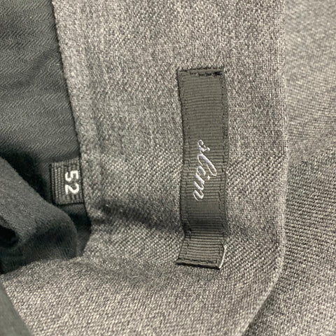 VIKTOR & ROLF Size 36 Dark Gray & Black Wool Slim Tuxedo Dress Pants