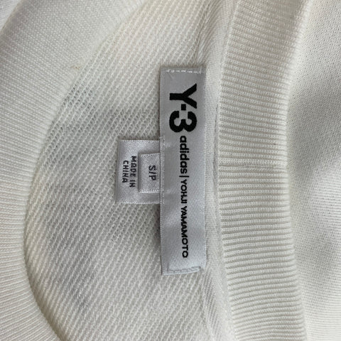 Y-3 by YOHJI YAMAMOTO Size S White Cotton Cropped Casual Top