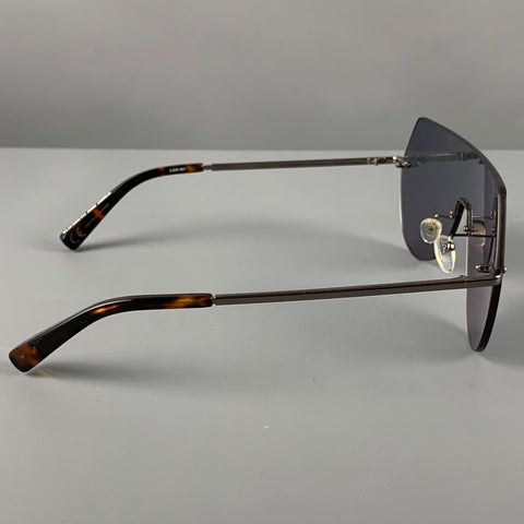ELIZABETH et JAMES Lunettes de soleil et lunettes en métal écaille de tortue argentée