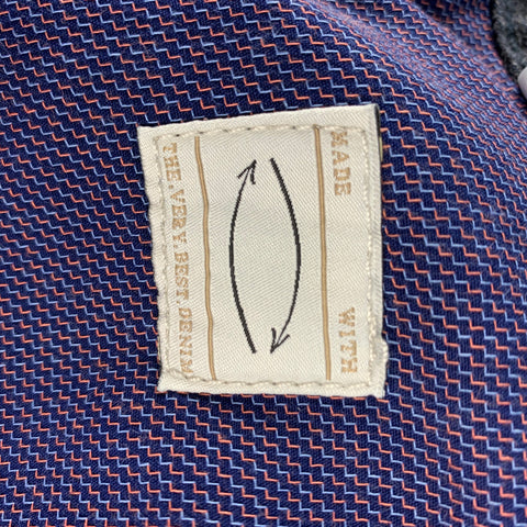 MICHAEL COAL Size 31 Navy Heather Denim Button Fly Jeans