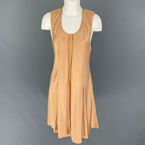 ALEXANDER WANG Size 4 Champagne Silk Sleeveless Dress