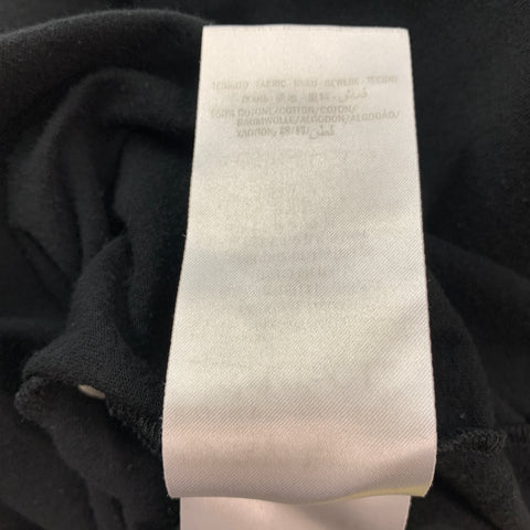GUCCI Size XXL Black Logo Cotton Crew-Neck T-shirt