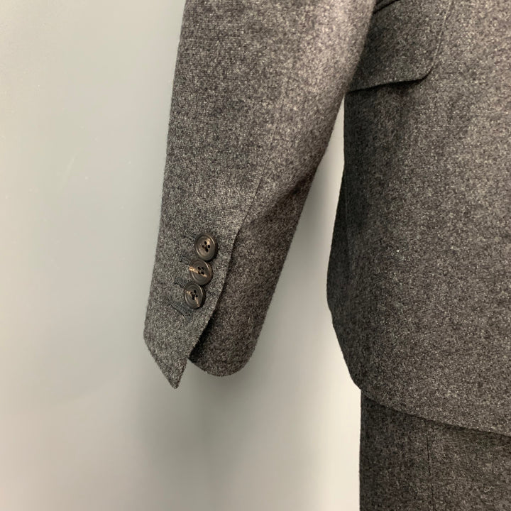 SAMUELSOHN Size 40 Regular Dark Gray Wool / Cashmere Custom Suit