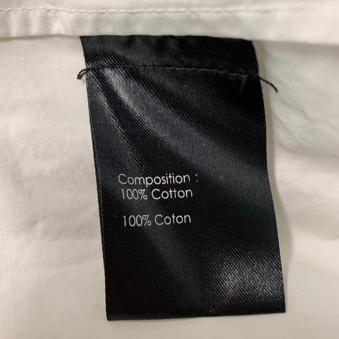 3.1 PHILLIP LIM Size S White Solid Cotton Button Up  Long Sleeve Shirt