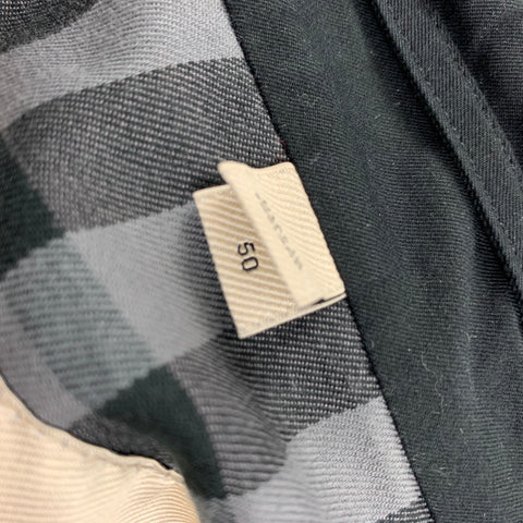 BURBERRY LONDON Size M Black Cotton Double Breasted Coat