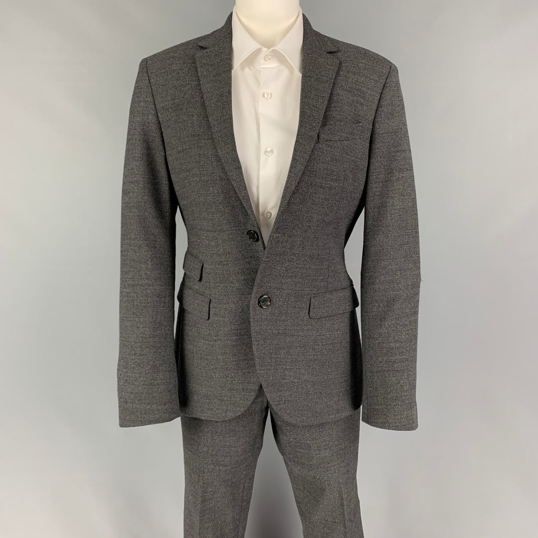 NEIL BARRETT Size 34 Grey Wool Lycra Single Breasted Suit