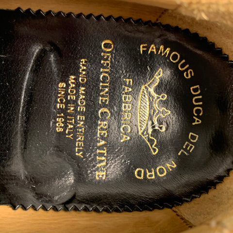 OFFICINE CREATIVE Chaussures à lacets en cuir noir taille 8