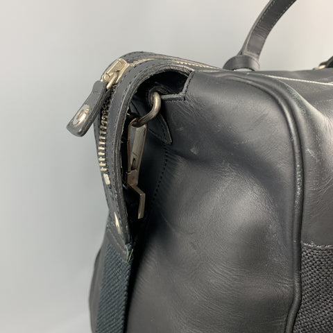 ERMENEGILDO ZEGNA Sac week-end en toile noire unie
