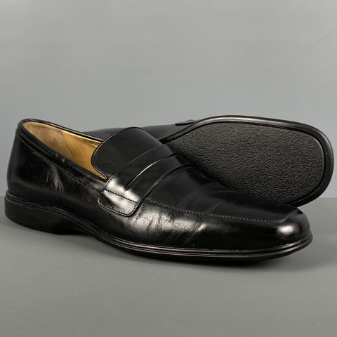 COLE HAAN Size 9 Black Leather Rubber Sole Loafers