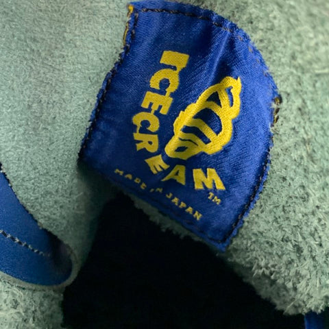 ICECREAM Size 9.5 Royal Blue Leather Worker Ankle Boots