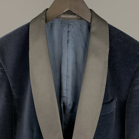 PS by PAUL SMITH Navy Size 36 Velvet Black Shawl Collar Dinner Jacket