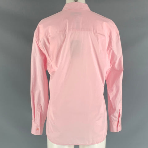 PAUL & JOE Size 0 Pink Multicolour Cotton Embroidered Long Sleeve Blouse