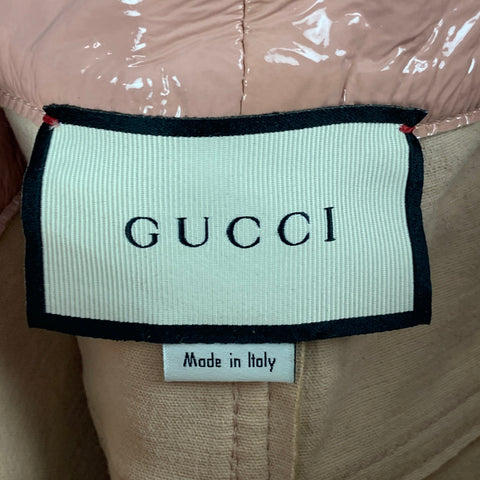 GUCCI Resort 2019 by Alessandro Michele Size 32 Pink Patent Leather Side Tabs Casual Pants