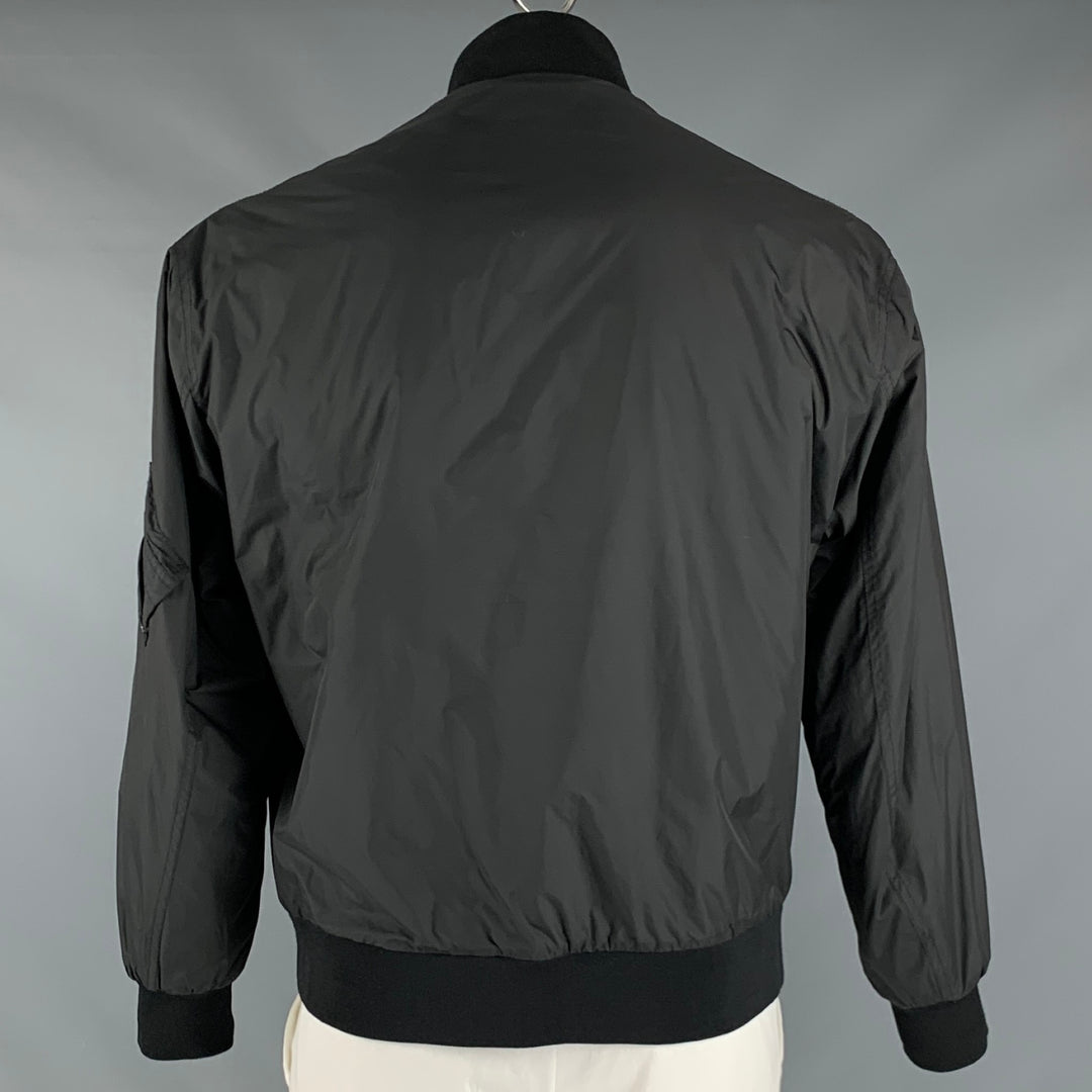 MCQ by ALEXANDER MCQUEEN Size L Black Orange Polyester Jacket