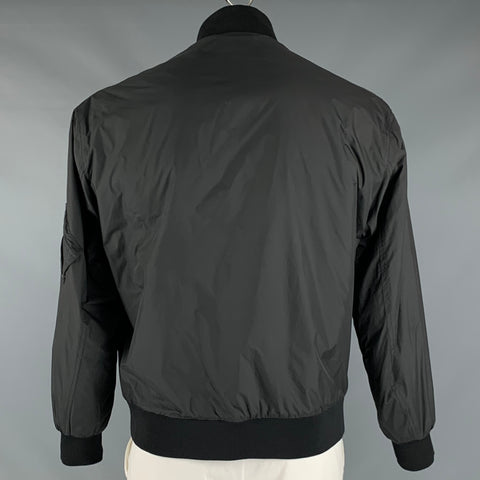 MCQ par ALEXANDER MCQUEEN Taille L Veste en polyester noir orange