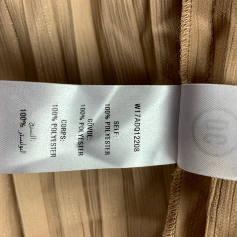 CÉRÉMONIE D’OUVERTURE Taille 10 Blouse en polyester plissé métallisé doré