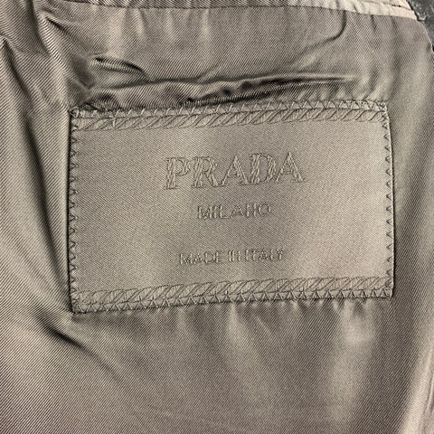 PRADA Taille 44 Smoking à revers cranté en laine noire