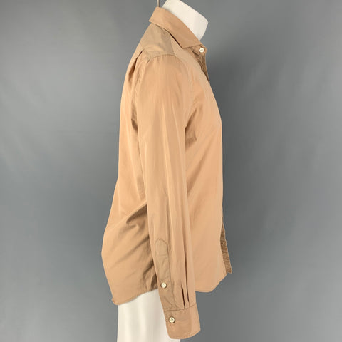 POLO by RALPH LAUREN Size S Tan Cotton Button Up Long Sleeve Shirt