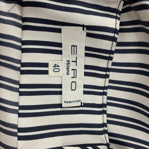 ETRO Size 4 Multi-Color Silk Floral Spaghetti Straps Casual Top