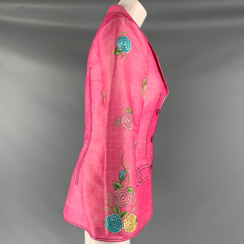 MAX NUGUS Chaqueta Bordada Multicolor Rosa Talla M