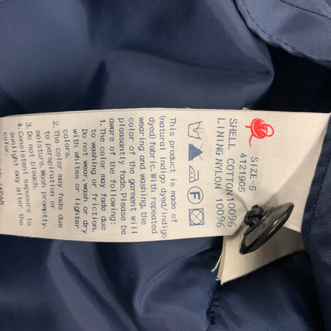 45rpm Size XL Indigo & Blue Stripe Cotton Reversible Jacket
