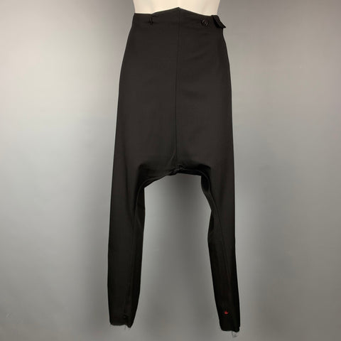 M.A+ Taille S Pantalon habillé noir à entrejambe bas