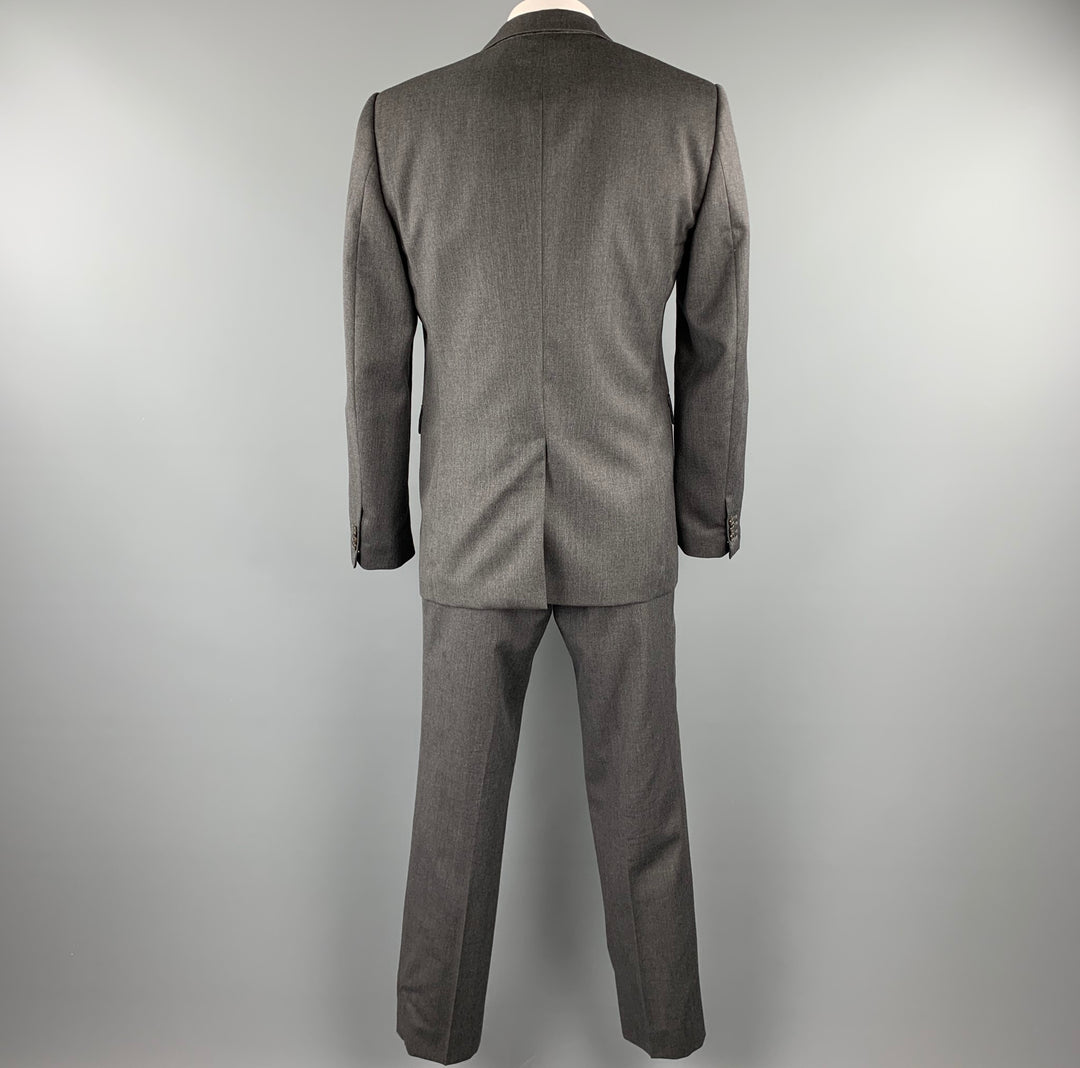 VIKTOR & ROLF Size 42  Dark Gray Wool Regular Peak Lapel Suit