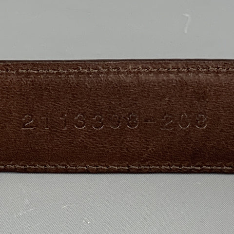 RALPH LAUREN Solid Size 32 Brown Leather Belt