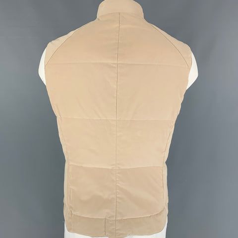 BRUNELLO CUCINELLI Size XL Tan Quilted Polyester Nylon Vest