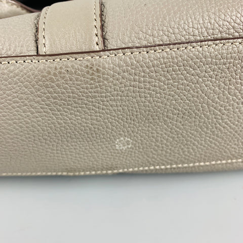 COACH Sac fourre-tout en cuir grainé gris