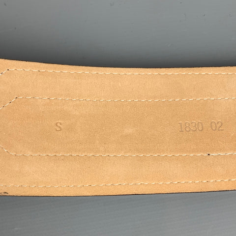 NO BRAND Size S Brown Textured Leather Belt
