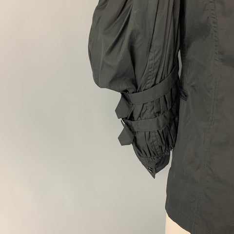COMME des GARCONS HOMME PLUS Size M Black Cotton Cut Out Sleeves Jacket