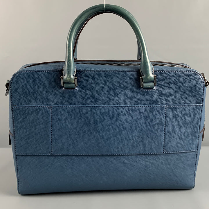 MICHAEL KORS Blue Leather Briefcase