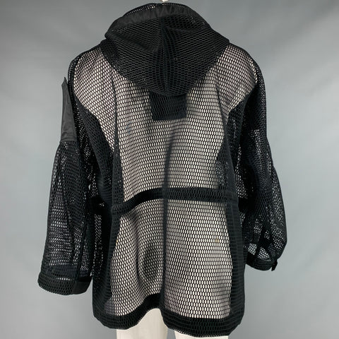 KTZ Size L Black Mesh Hooded Jacket