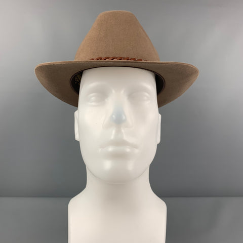 BILTMORE Size 7.5 Khaki Fur Felt Western Hat