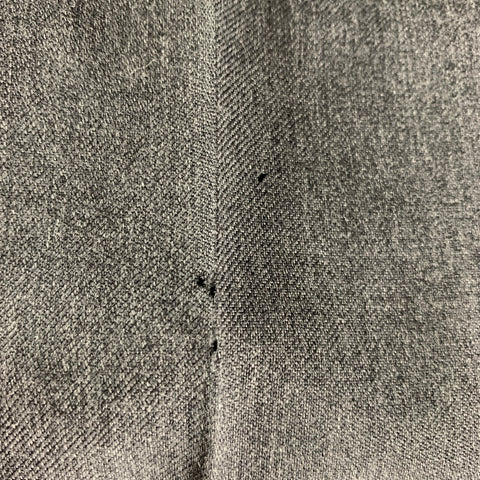 VIKTOR &amp; ROLF Taille 38 Pantalon habillé en laine unie gris noir avec braguette zippée
